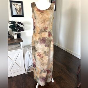Vintage Floral Maxi Dress